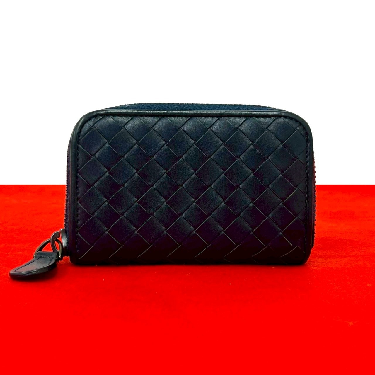 BOTTEGA VENETA ボッテガヴェネタ イントレチャート レザー コインケース ネイビー
 36917