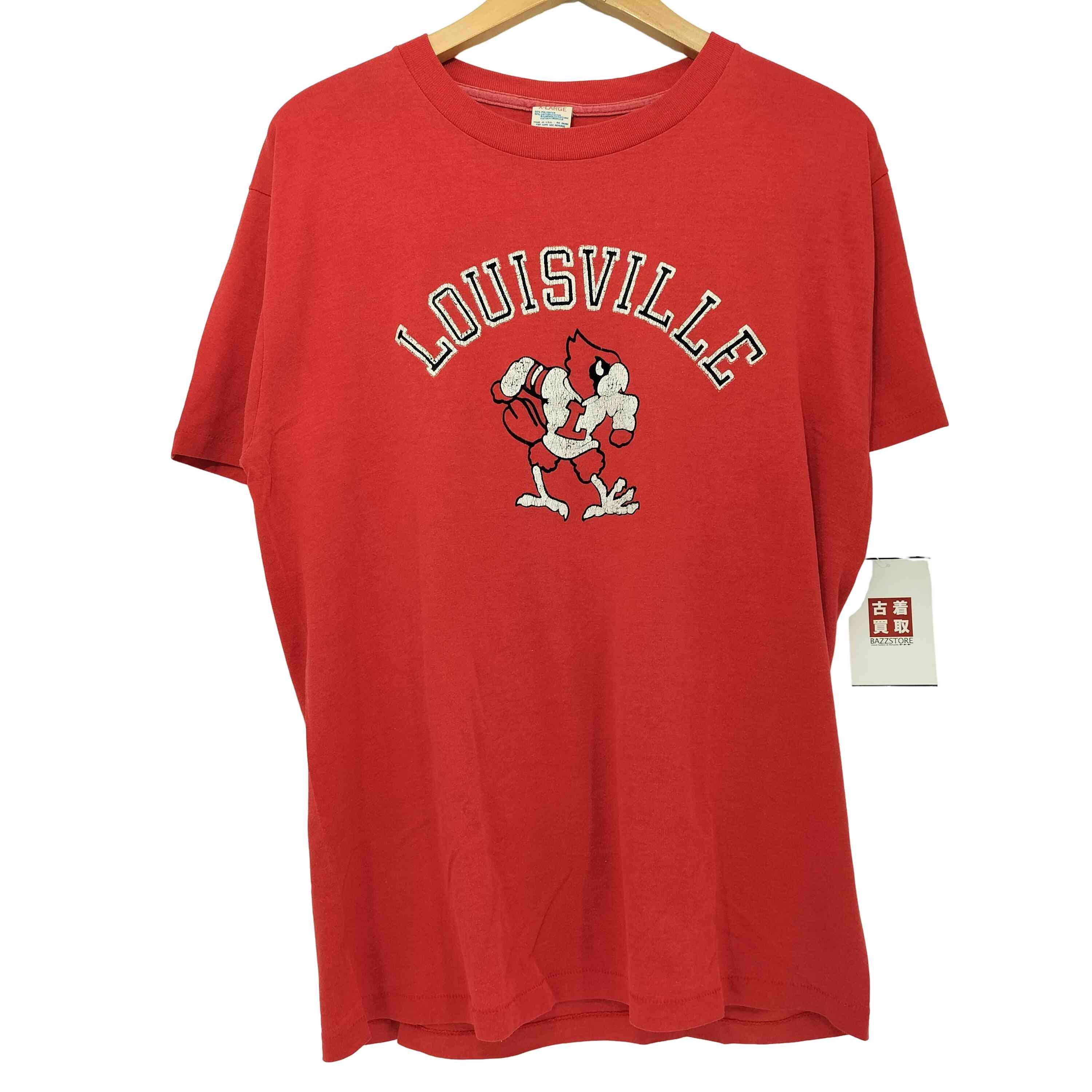 80s USA製 トリコタグ アメフトチームプリント S/S Tシャツ【1142576606039】