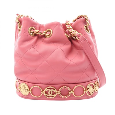 シャネル CHANEL マトラッセ ショルダーバッグ バッグ ラムスキン(羊革) レディース ピンク系 AS4246 【中古】