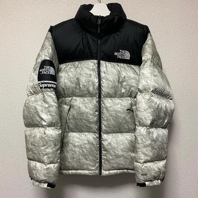 Supreme x The North Face Nuptse Jacket "White Paper Print"
