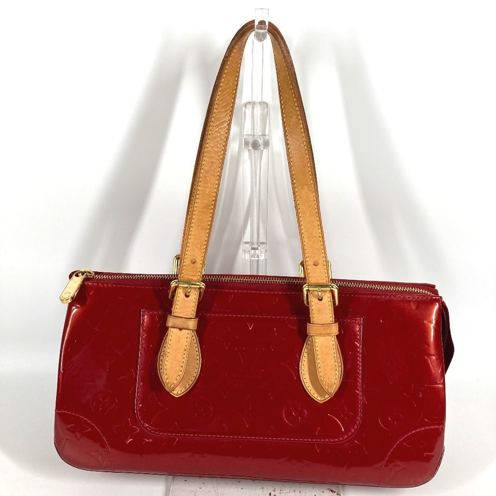 ルイヴィトン LOUIS VUITTON ローズウッドアヴェニュー M93507 モノグラムヴェルニ カバン 肩掛け トートバッグ ショルダーバッグ モノグラムヴェルニキャンバス ポムダムール レッド