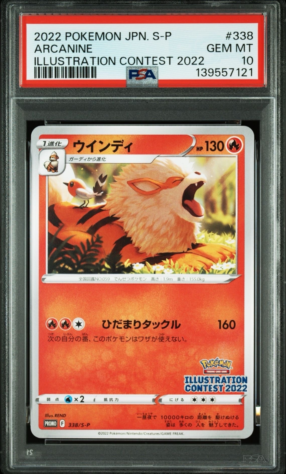 ウインディ プロモ[PROMO338 S-P](プロモーションカード「ポケモンセンター・ポケモンストア・ポケモンセンターオンライン2000円以上購入特典」)