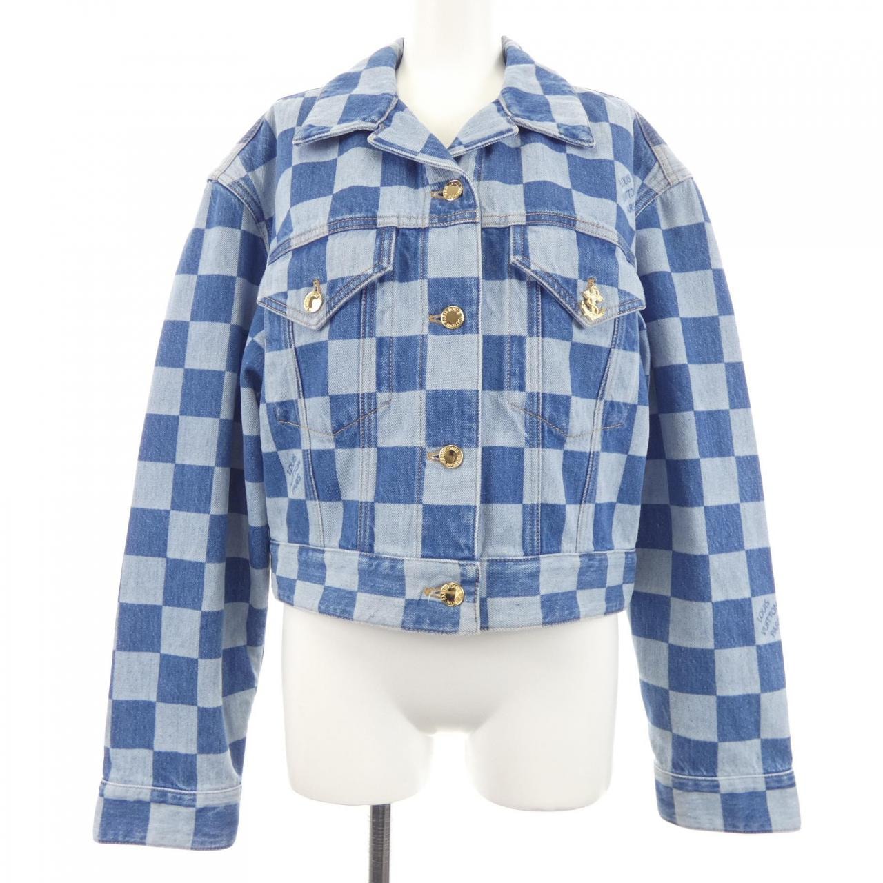 ルイヴィトン LOUIS VUITTON ダミエデニムジャケット FQJA59RXZ デニムジャケット