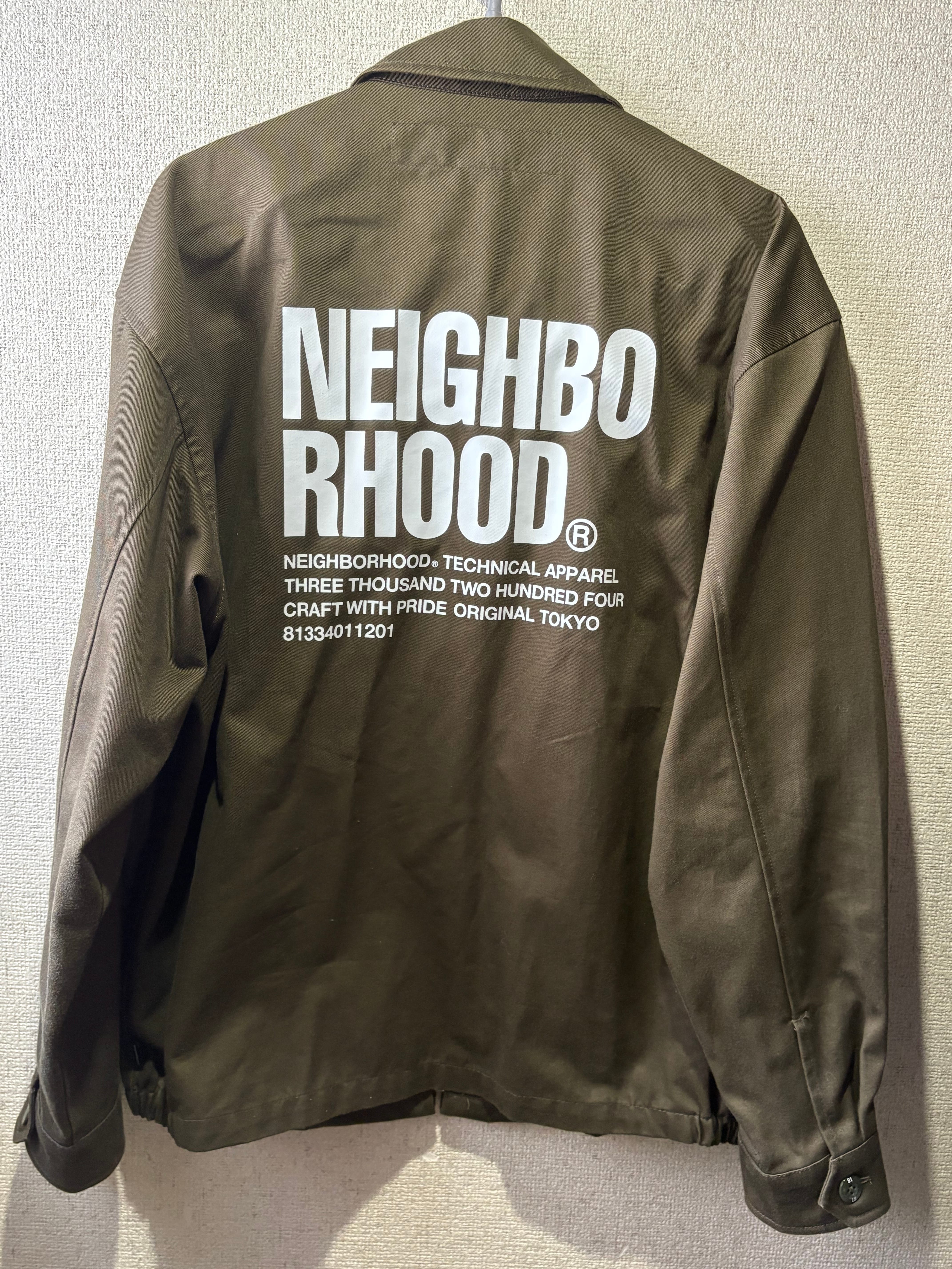 ネイバーフッド ジップ ワーク ジャケット "オリーブ ドラブ"