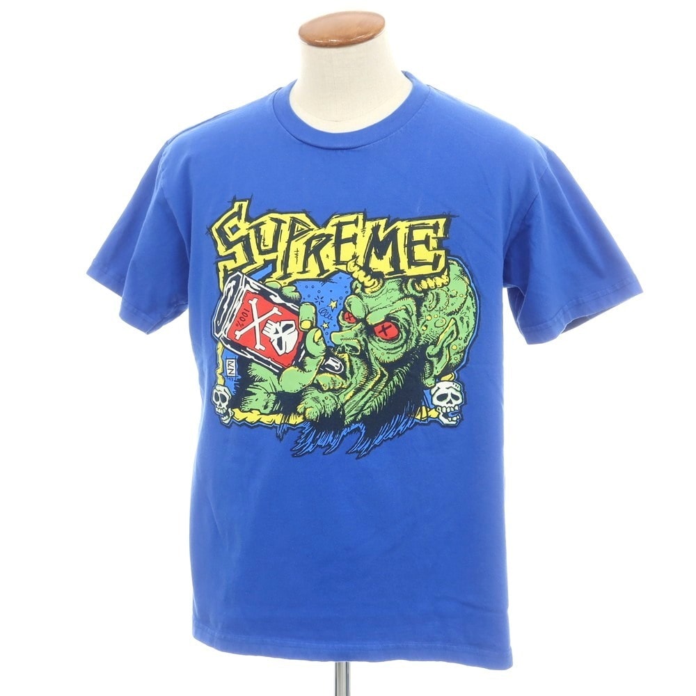 【中古】シュプリーム Supreme 2025年秋冬 Fuckin Blowout Tee コットン 半袖Tシャツ ブルー【サイズM】【メンズ】