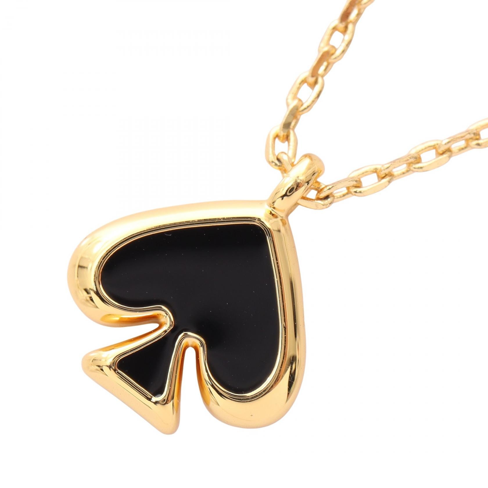 ケイトスペード Kate Spade EVERYDAY SPADE ネックレス ジュエリー GP(ゴールドメッキ) レディース ゴールド系 / ブラック系 O0RU3073001 【新品】