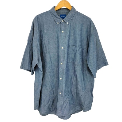 5分袖 イージー ボタンダウンシャツ【1142331350788】