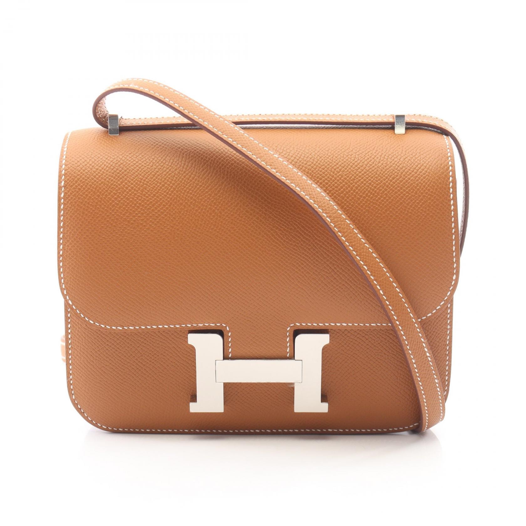 エルメス HERMES コンスタンス3 ミニ ショルダーバッグ バッグ レザー カーフ(牛革) ヴォーエプソン ヴォーエプソン ゴールド K刻印(2025年製造) レディース ブラウン系 083905CK 【中古】