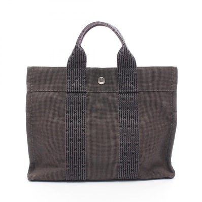 エルメス HERMES エールラインPM トートバッグ バッグ ナイロンキャンバス レディース グレー系 【中古】