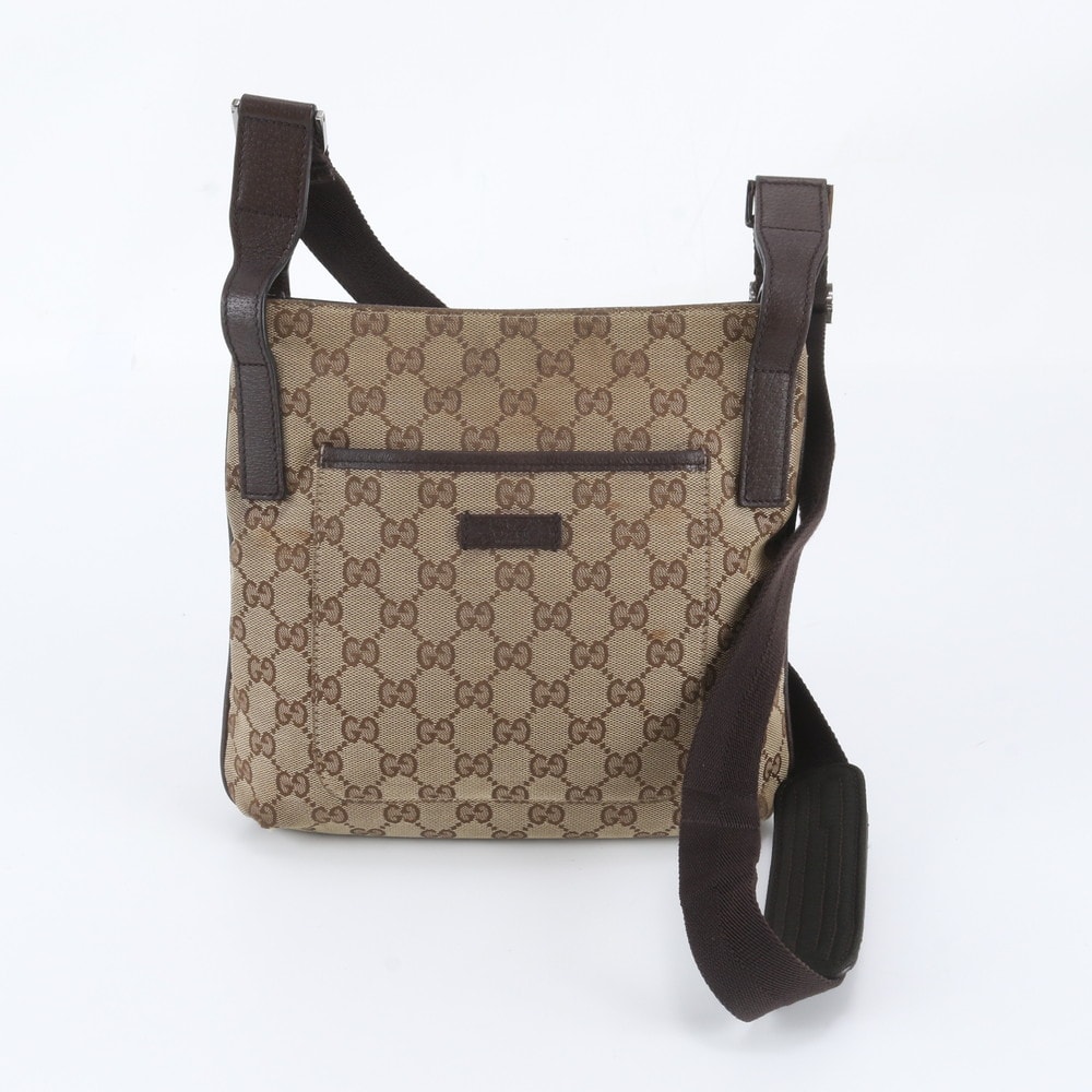 ■美品 グッチ GGキャンバス 122793 ショルダーバッグ