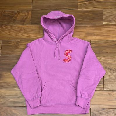 Supreme S Logo Hooded Sweatshirt "Bright Purple" (20FW)