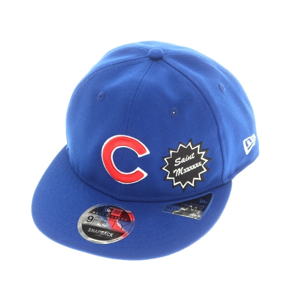 【中古】セント マイケル SAINT Mxxxxxx × NEW ERA 2025年春夏 キャップ ブルー【メンズ】