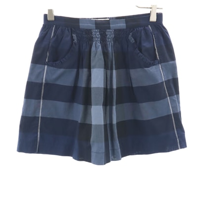 BURBERRY CHILDREN バーバリー チルドレン チェック柄 ミニスカート 12Y ネイビー 三陽商会