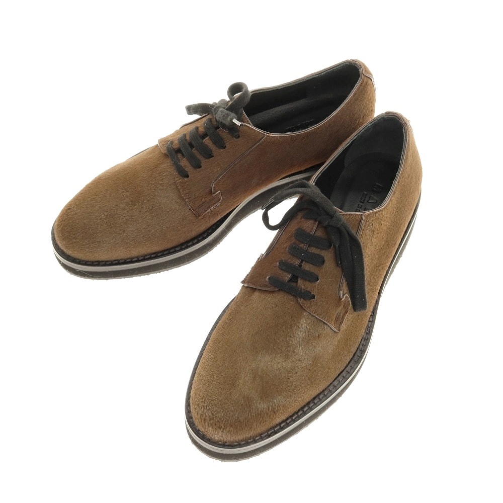 【中古】【未使用】マルニ MARNI ハラコ プレーントゥシューズ ブラウン【サイズ42】【メンズ】