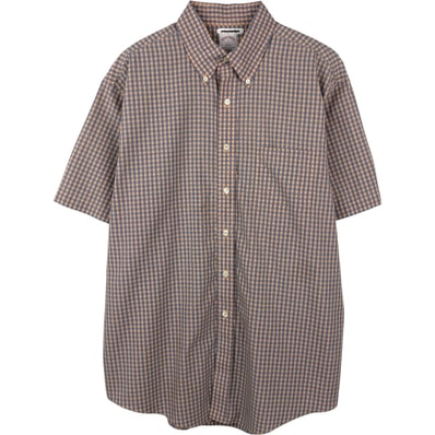 古着 ブルックスブラザーズ Brooks Brothers 346 半袖 ボタンダウン チェックシャツ メンズL相当/eaa665271