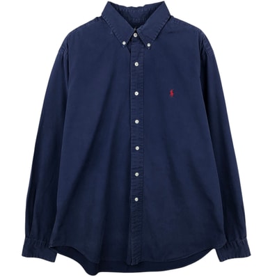 古着 ラルフローレン Ralph Lauren CLASSIC FIT 長袖 ボタンダウンシャツ メンズXL相当 薄手/eaa634430