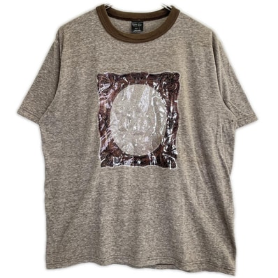 ナンバーナイン 03SS カート期 黒タグ ブラウン コットン ミラーTシャツ 4