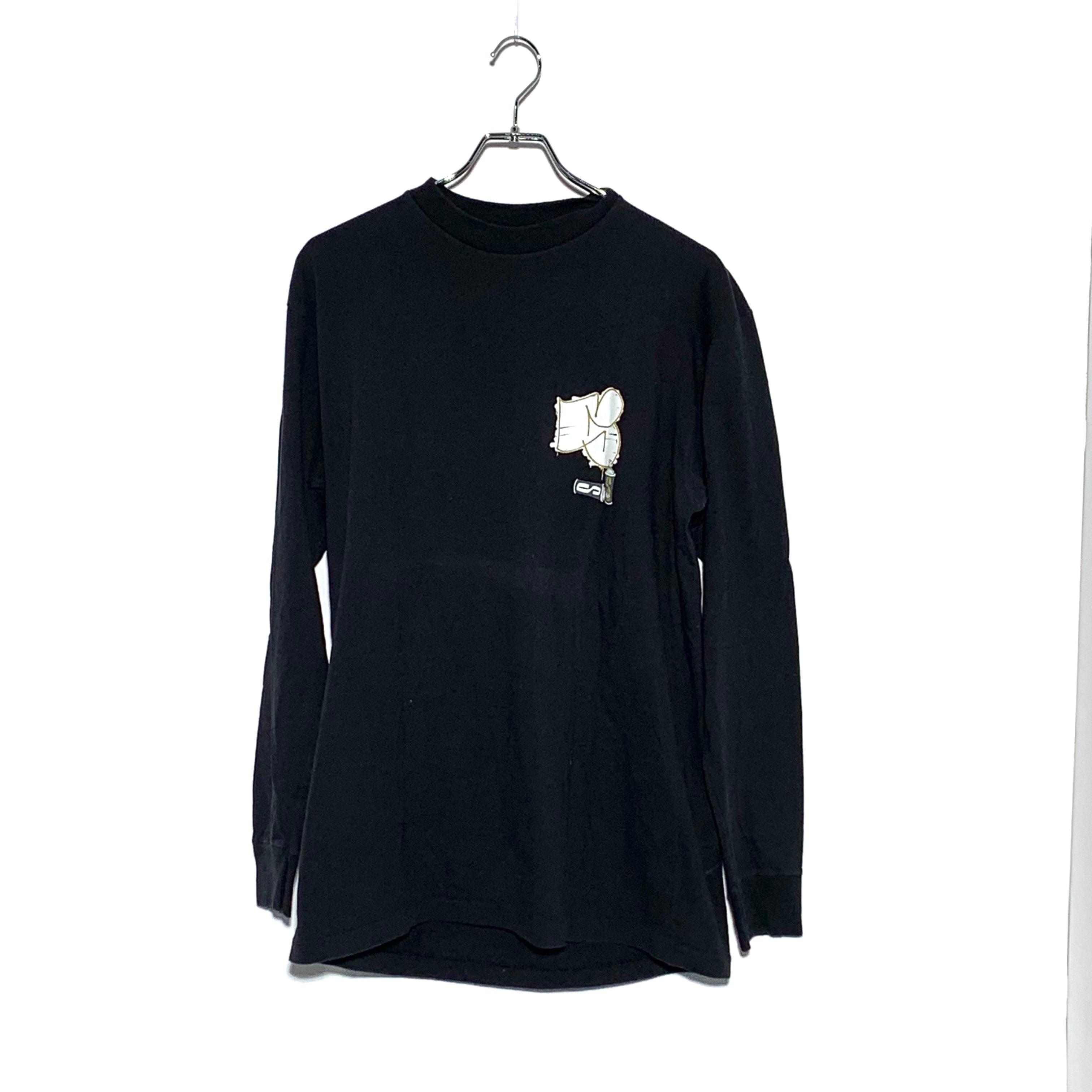 Stussy 90's old Print L/S Tee Black