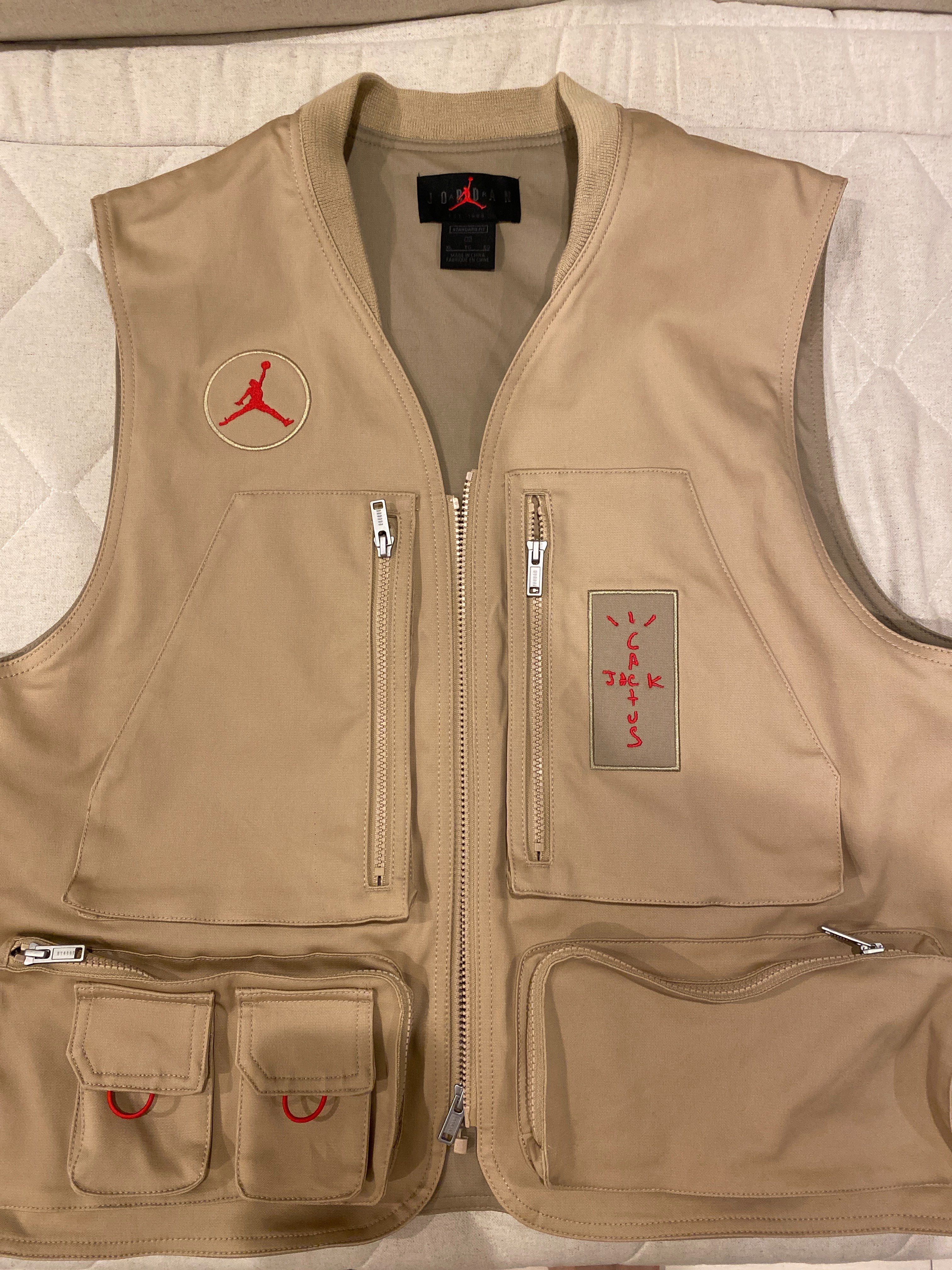 Air Jordan x Travis Cactus Jack Utility Vest "Khaki Desert"