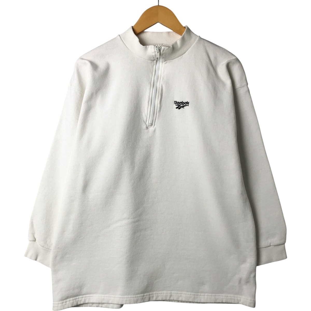 古着 90年代 リーボック Reebok ハーフジップスウェットシャツ トレーナー USA製 メンズL相当 ヴィンテージ/eaa546694