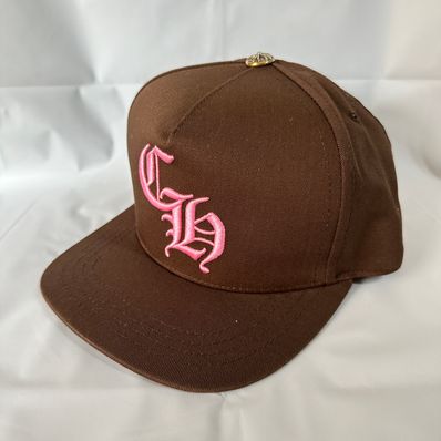 Chrome Hearts CH Baseball Hat "Brown/Pink"