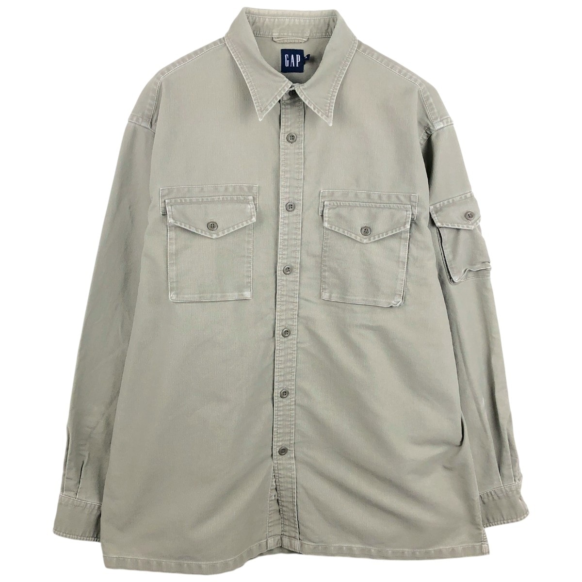 古着 00年代 ギャップ GAP 長袖 コットンシャツ メンズM相当/eaa664895