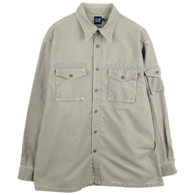 古着 00年代 ギャップ GAP 長袖 コットンシャツ メンズM相当/eaa664895