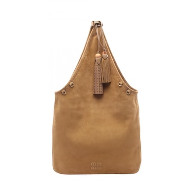 ミュウ ミュウ Miu Miu ショルダーバッグ バッグ スウェード レディース ブラウン系 5BC184 【中古】