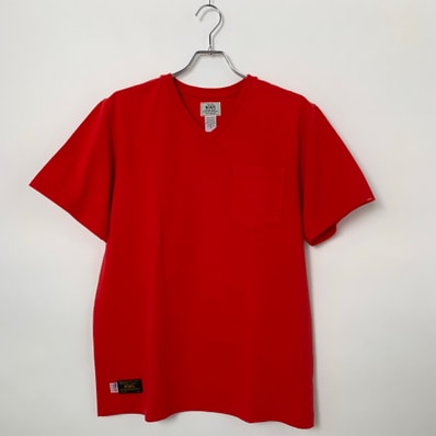 WTAPS V-neck T-shirt Red
