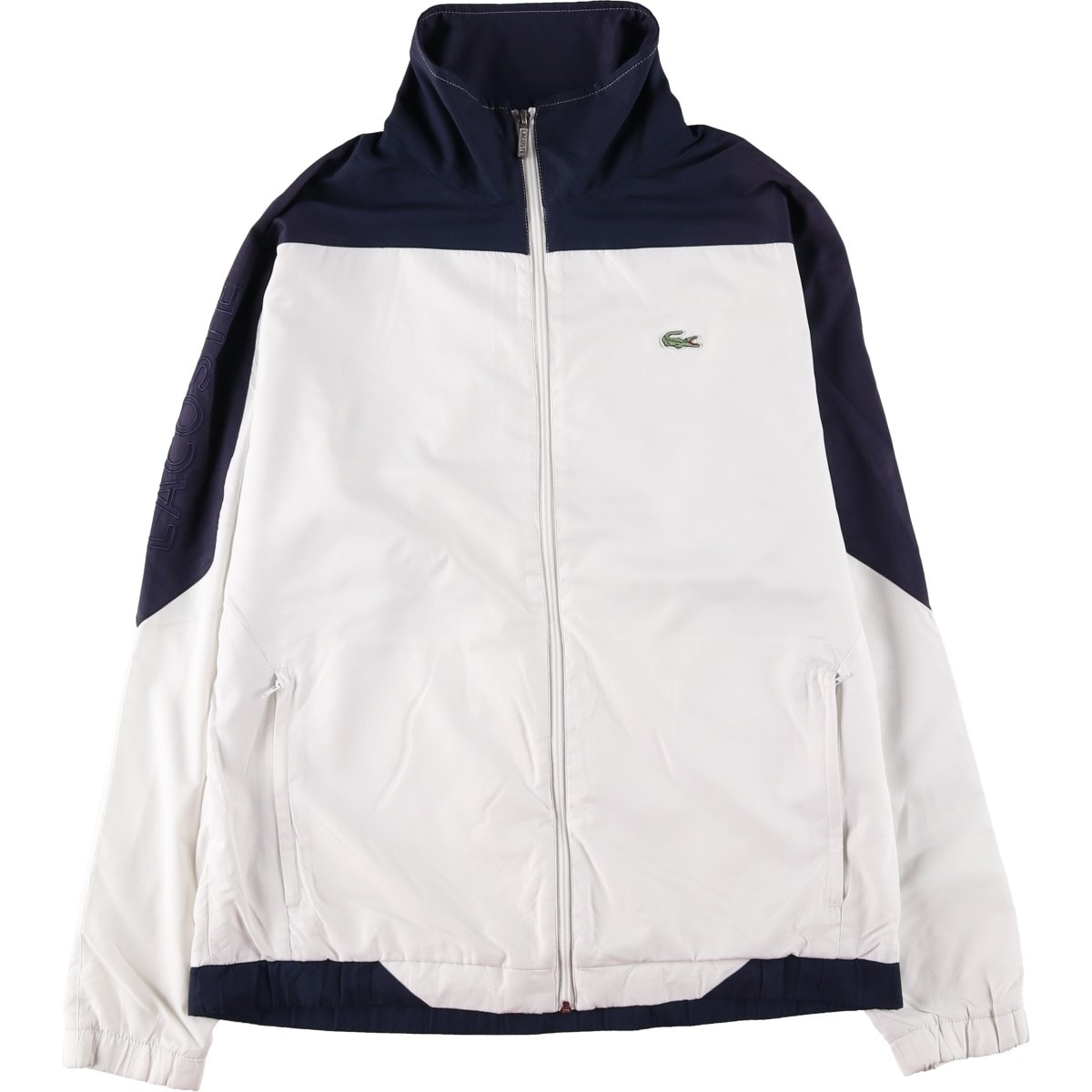 古着 ラコステ LACOSTE SPORT リップストップ ウインドブレーカー メンズL相当/eaa601891
