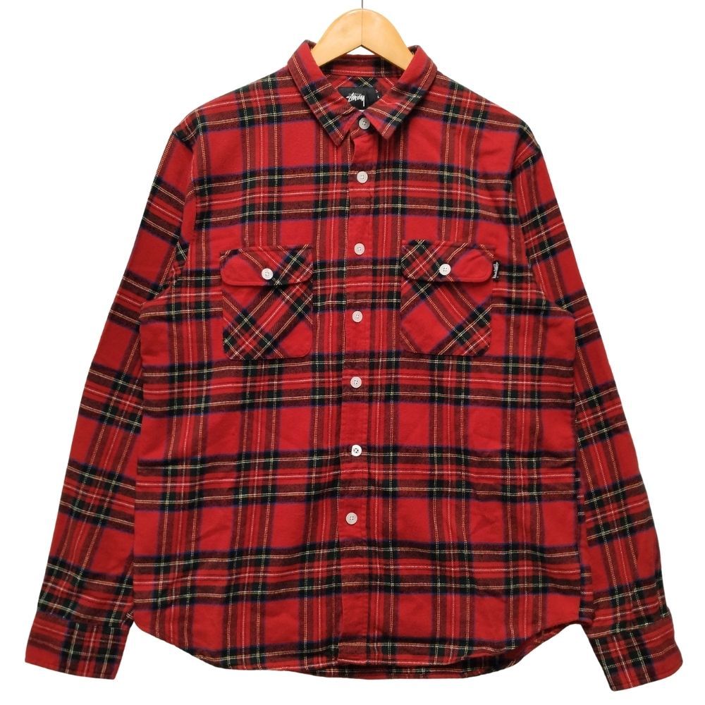 やや傷や汚れあり】STUSSY ステューシー チェック フランネル