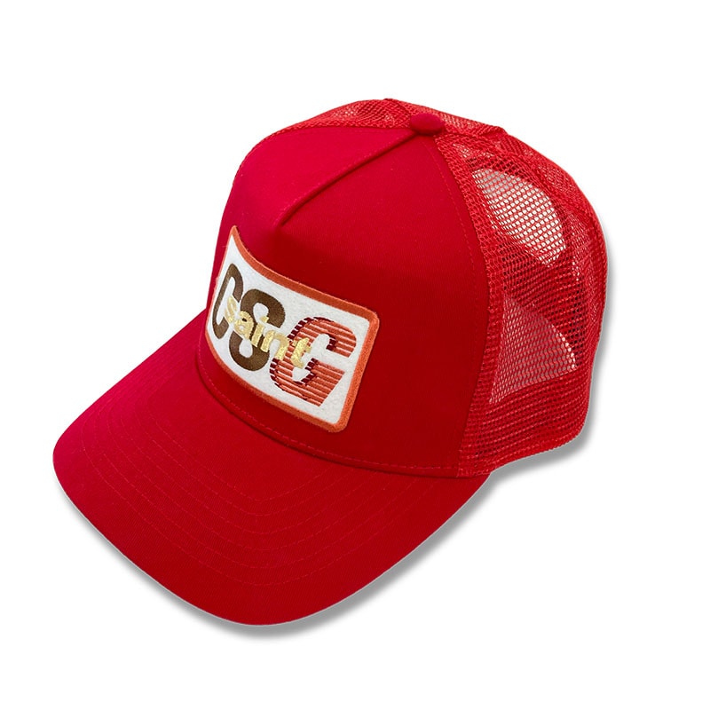 黒夢 × SAINT Mxxxxxx Collaboration Mesh Cap red