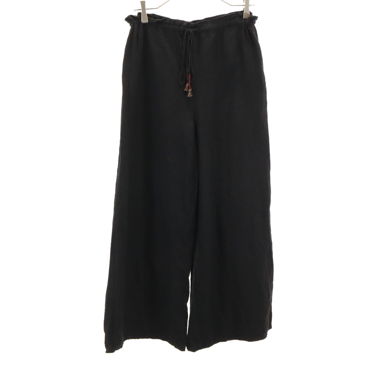 ZARA ザラ イージー ワイドパンツ S ブラック