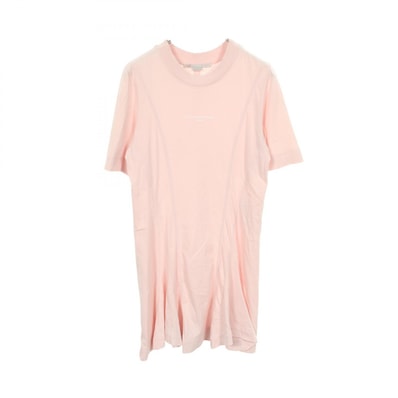 ステラマッカートニー Stella McCartney ドレープ 半袖 ワンピース 衣料品 トップス コットン レディース ピンク系 603084 【中古】