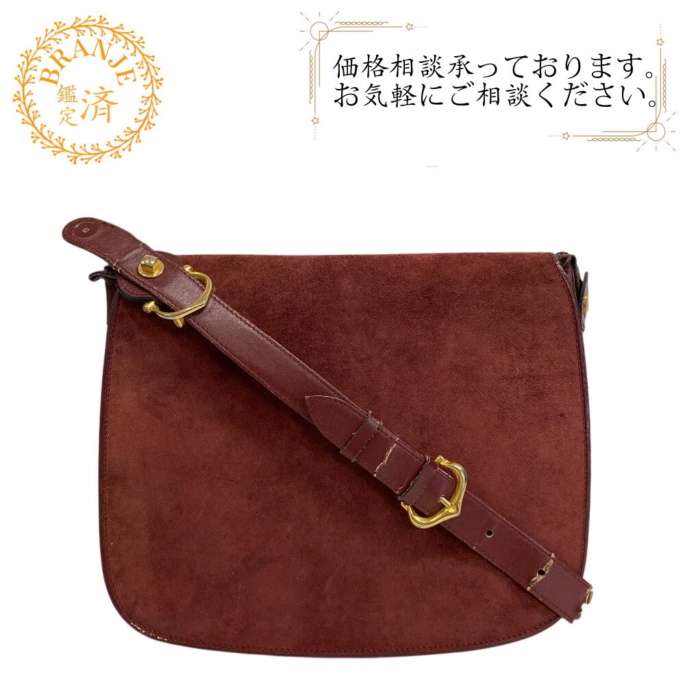 カルティエ CARTIER ショルダーバッグ マストライン ボルドー ボルドー