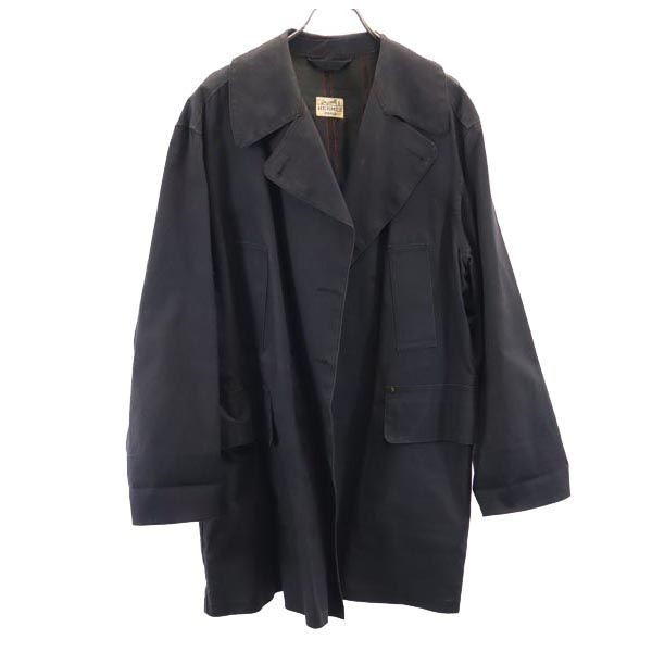 HERMES エルメス チェスターコート 黒