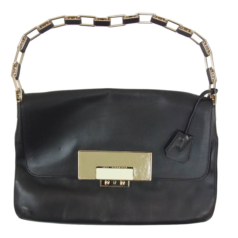 Anya Hindmarch アニヤ・ハインドマーチ その他バッグ 2311021-99 レザー ハンドバッグ ブラック系【中古】