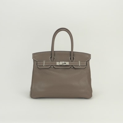 エルメス HERMES バーキン30 バーキン 30 バッグ トートバッグ トリヨンクレマンス エトゥープ Etoupe グレー Gray シルバー金具 ハンドバッグ