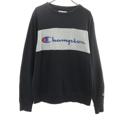 Champion チャンピオン 長袖 スウェット トレーナー M ブラック
