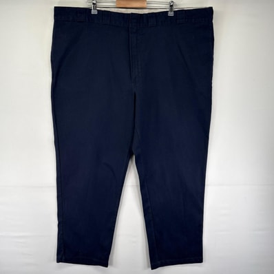 古着 ディッキーズ Dickies パンツ 874 オリジナルフィット ワーク 大きいサイズ ジッパーフライ W50 L32 ネイビー系 メンズ