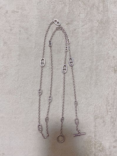 Hermes Chaine D'ancre Farandole SV925 Necklace "Silver"
