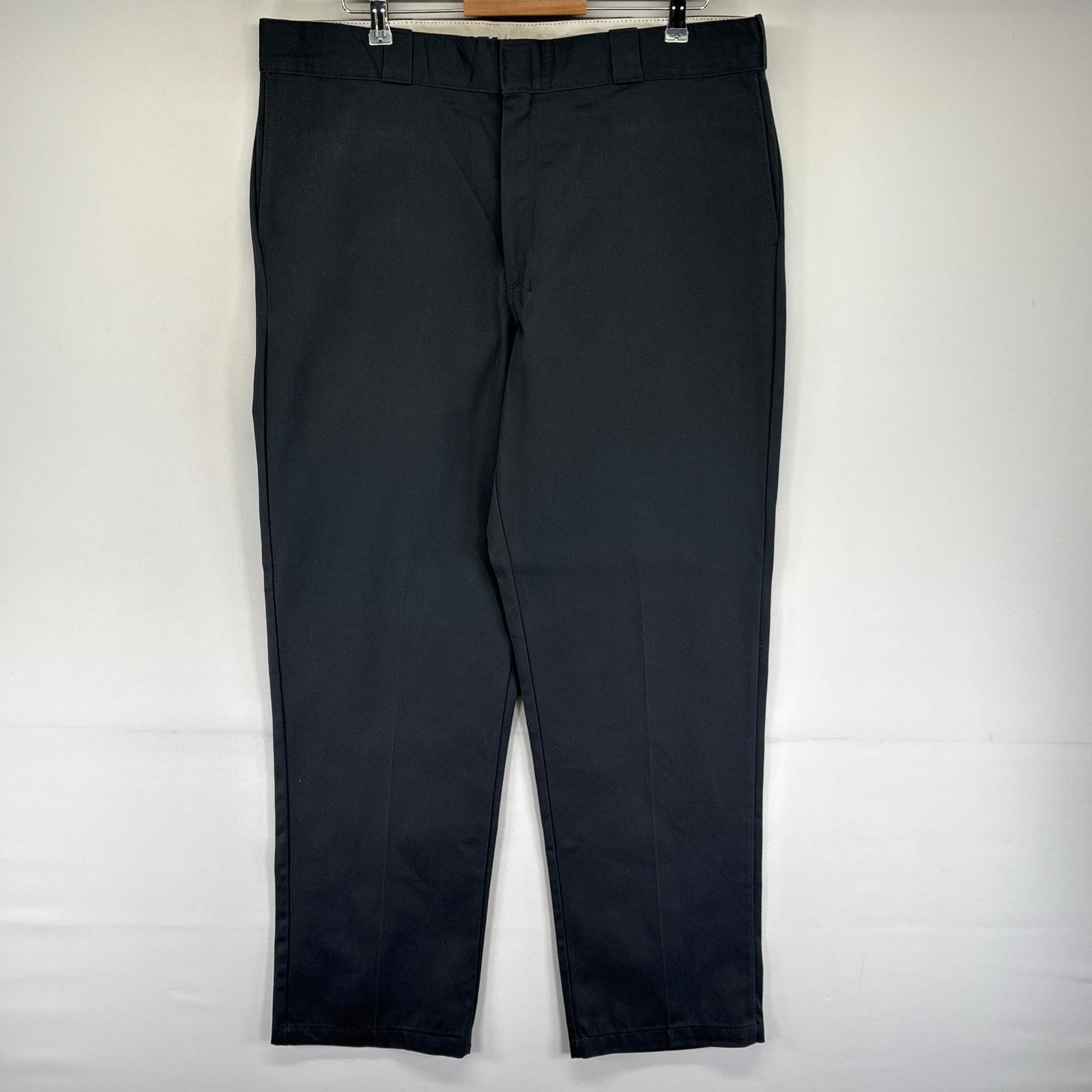 古着 ディッキーズ Dickies パンツ チノパン スラックス 874 ストレート ジッパーフライ 大きいサイズ W40 L30  グレー系 メンズ