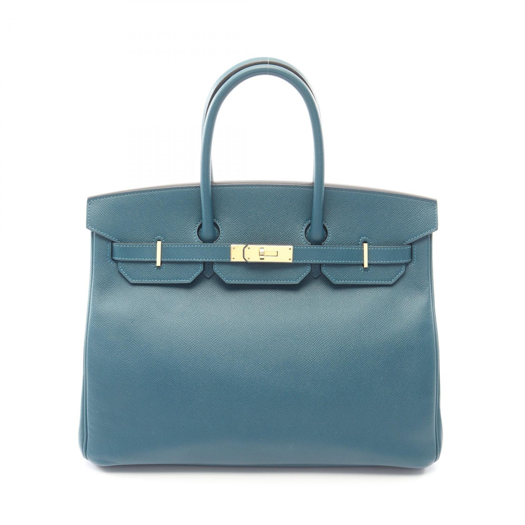 エルメス HERMES バーキン35 ハンドバッグ バッグ レザー ヴォーエプソン ヴォーエプソン マラカイト T刻印(2015年製造) レディース グリーン系 【中古】