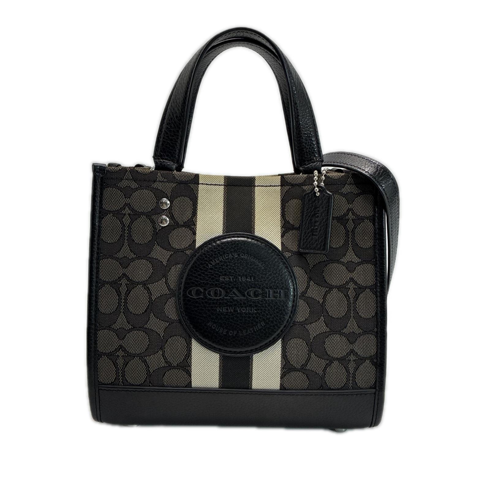 COACH コーチ デンプシー トート22 シグネチャー C8417 ブラック 2WAY トートバッグ ショルダーバッグ