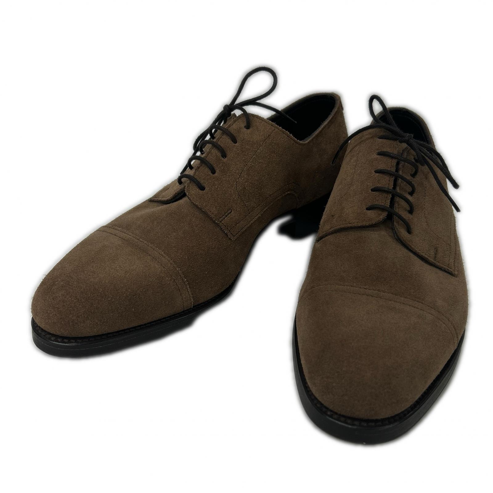 エルメス 【美品】JOHNLOBB製 HANLEY 英国製 H413ラスト スエード キャップトゥ シューズ 6