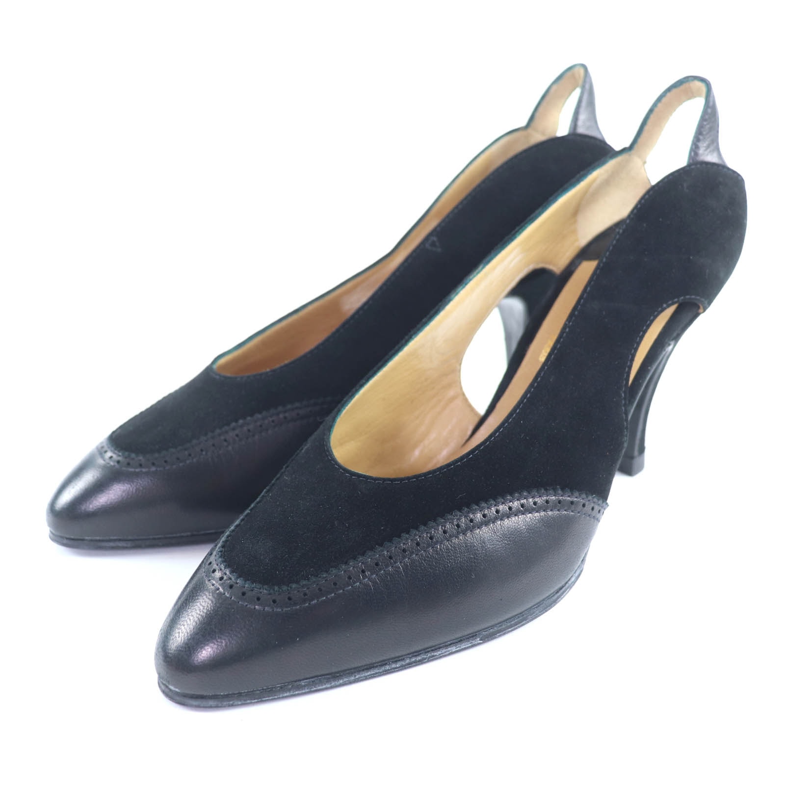 極美品 エルメス パンプス ブラック レディース 36