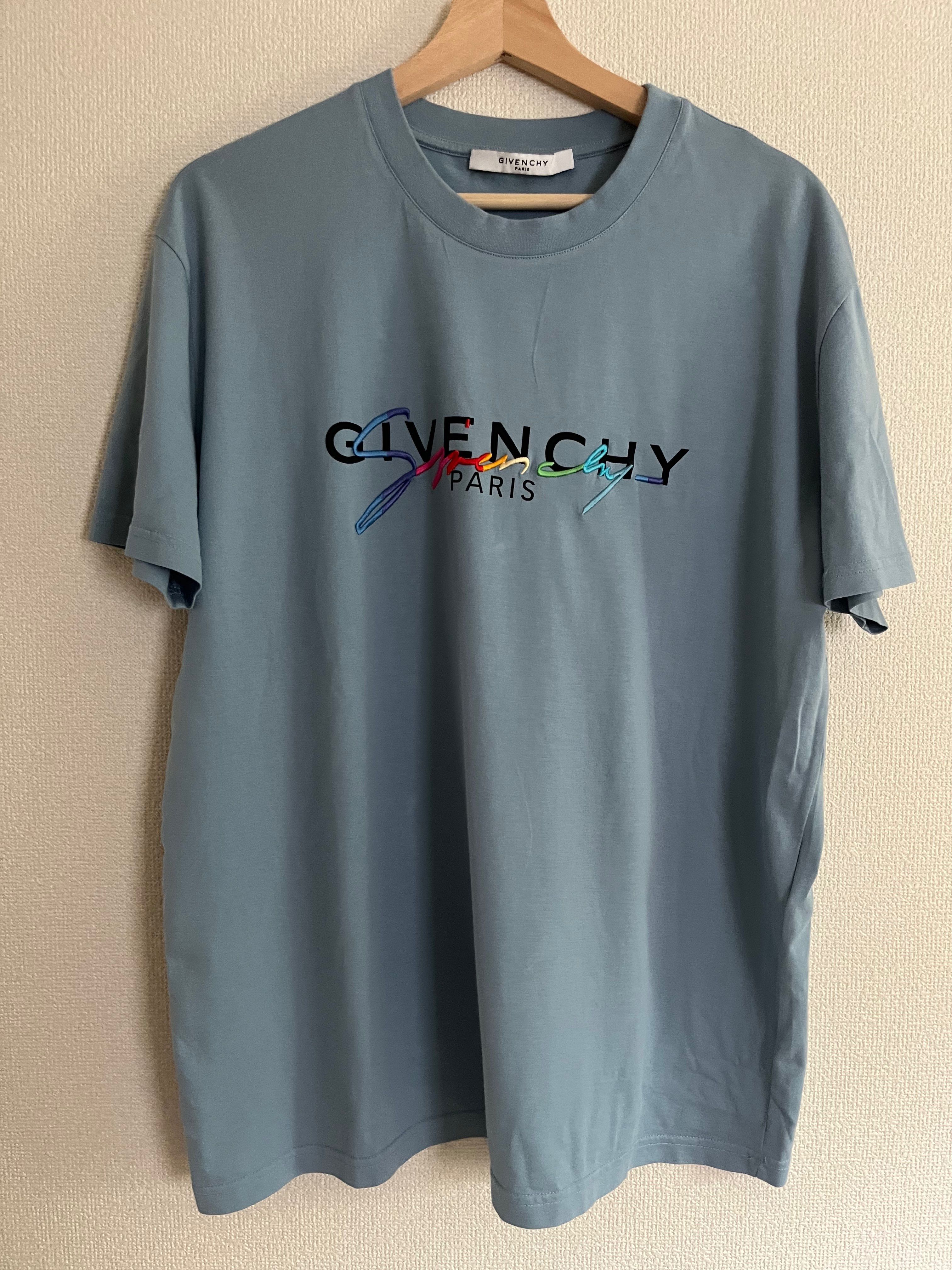givenchy ジバンシー シグネチャー Tシャツ S ブルー