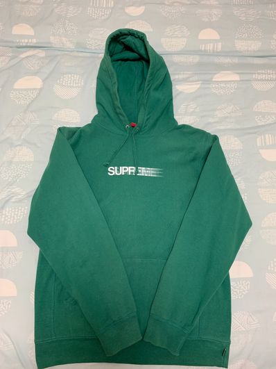 Supreme Motion Logo Hooded Sweatshirt "Green" (20SS)