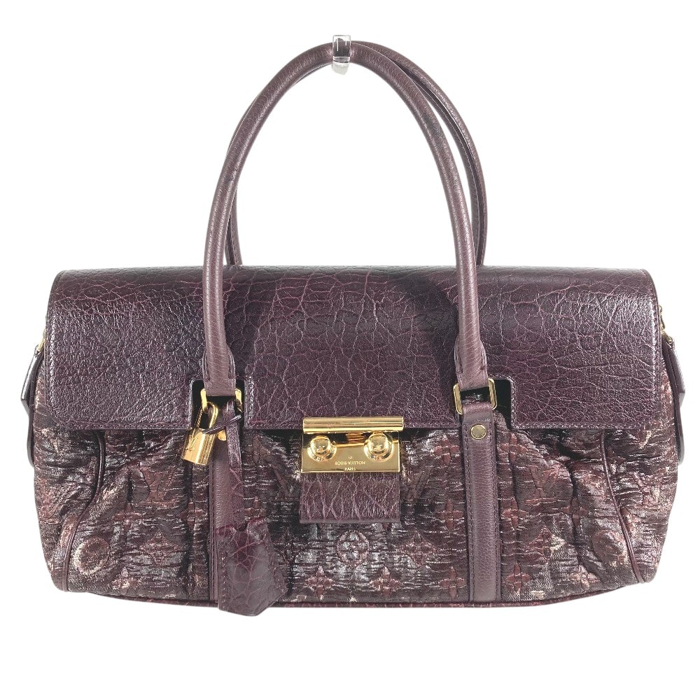 ルイヴィトン LOUIS VUITTON ヴォリュプテ ボテ M93474 モノグラム カバン トートバッグ フラップ ハンドバッグ コーティングキャンバス パープル