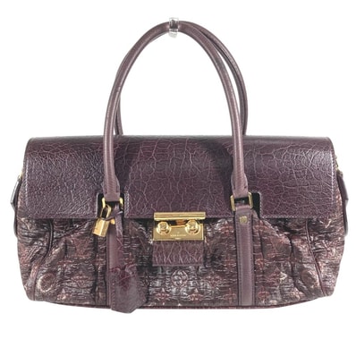 ルイヴィトン LOUIS VUITTON ヴォリュプテ ボテ M93474 モノグラム カバン トートバッグ フラップ ハンドバッグ コーティングキャンバス パープル